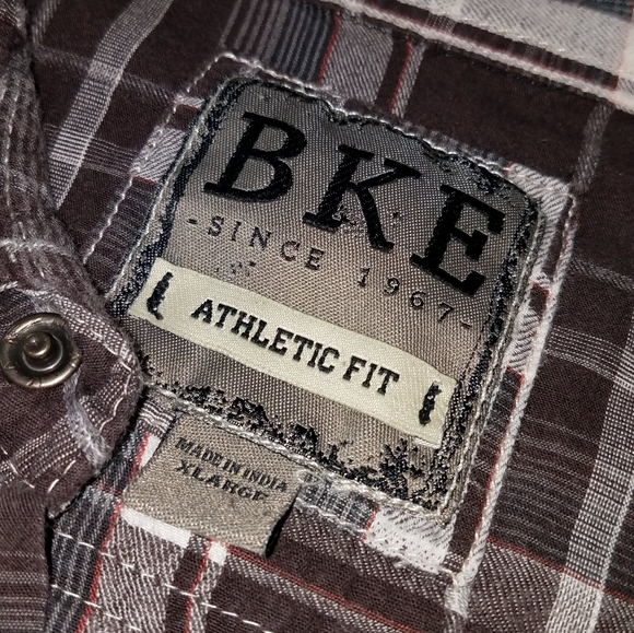 Bke Button Down Shirt Athletic Fit XL - Picture 7 of 8
